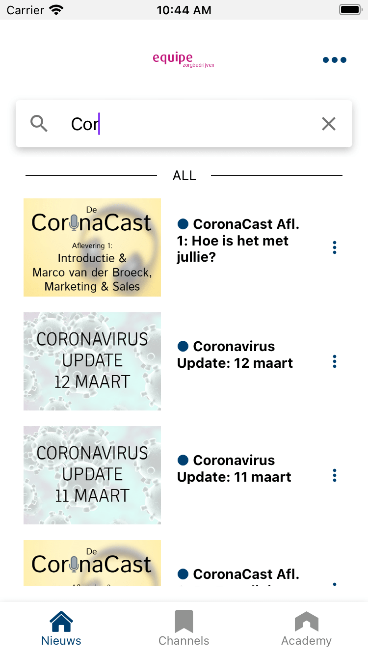 Equipe App Screenshot 2